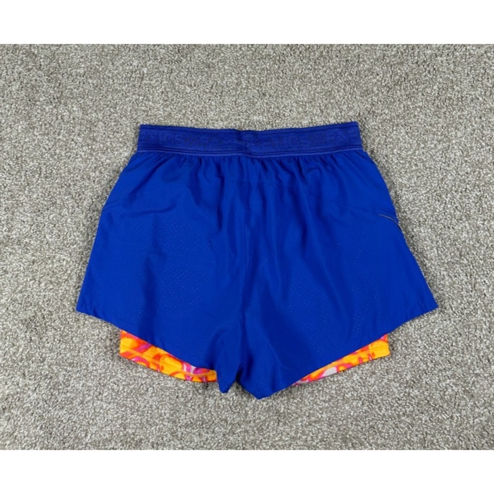 Fabletics Perforated Run Shorts Womens Medium Purple Lined Gym Workout 2" Inseam - Picture 8 of 8